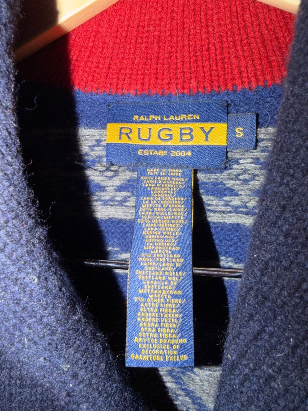 VINTAGE Rugby RL Patchwork Cardigan (Unisex) - Picture 3 of 7